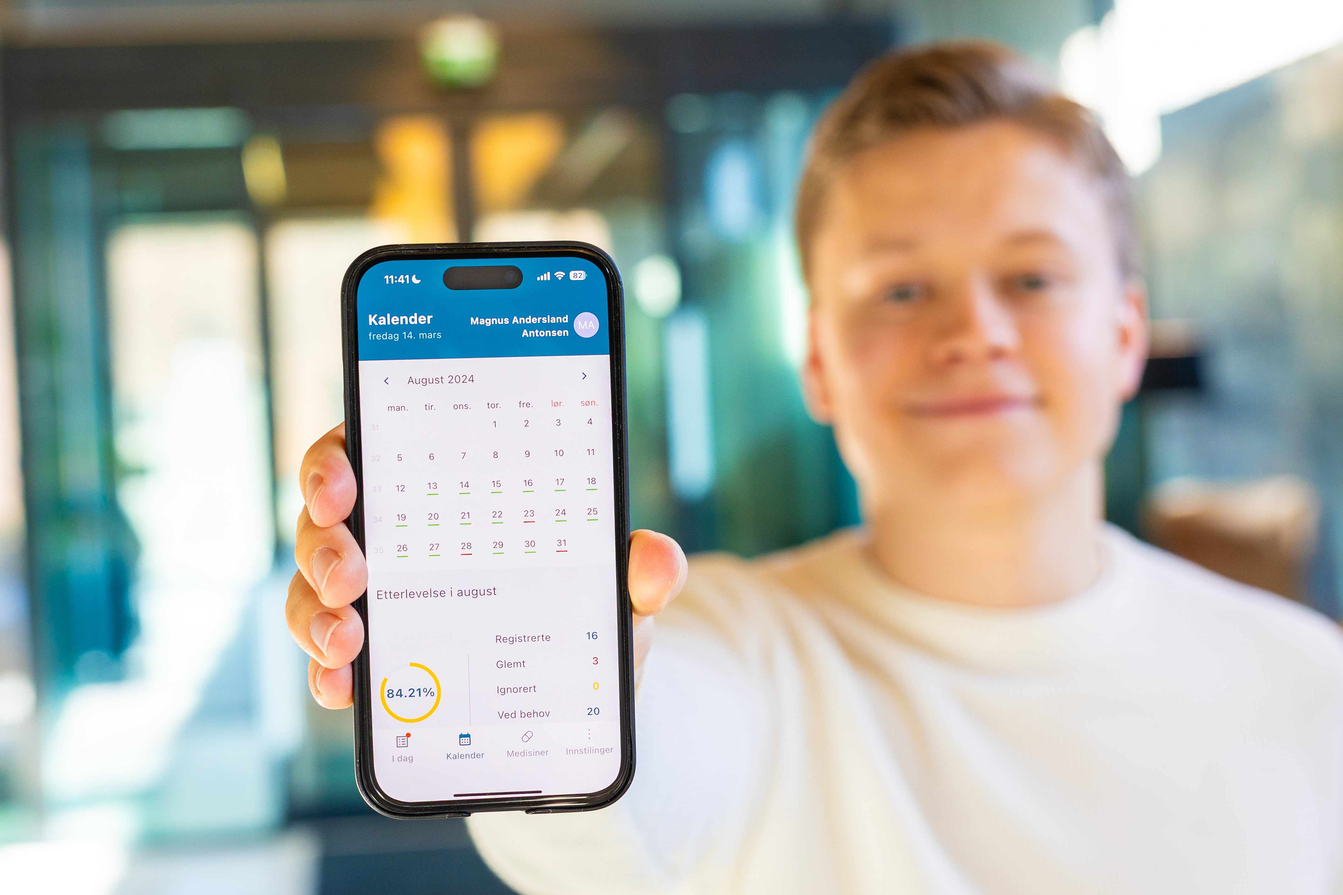 Testversjonen av Medisindagboka